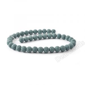 Prussian Blue Lava Beads