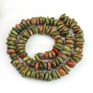 Unakite Chip Beads