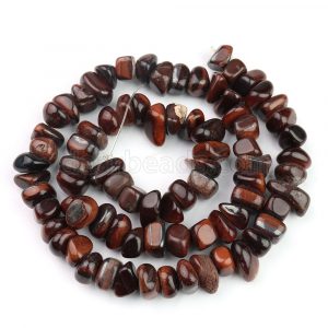 Red Tiger Eye Chip Beads