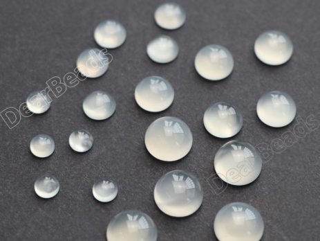 White Agate Cabochon