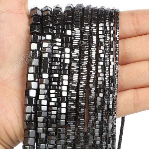 Hematite Hexagon Spacer Beads