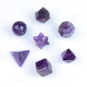 platonic solids crystal set