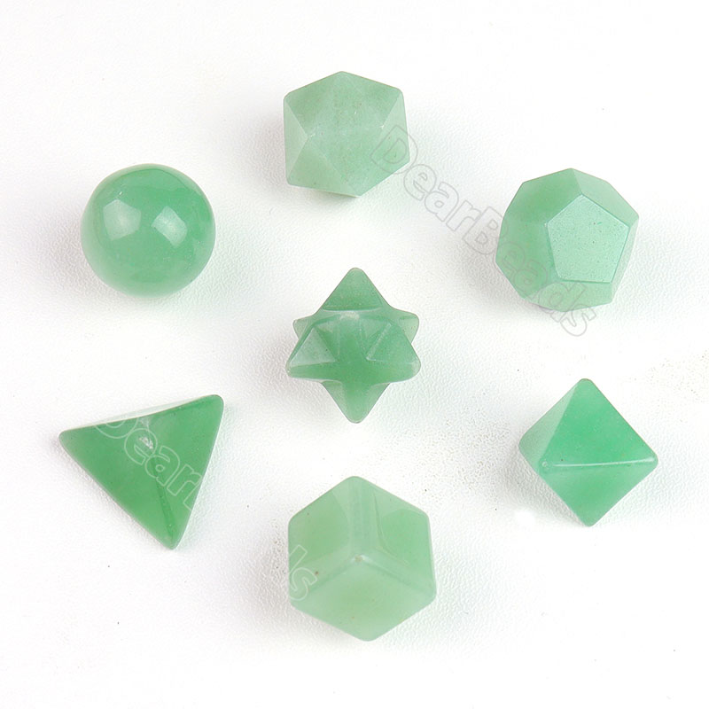 crystal platonic solids set