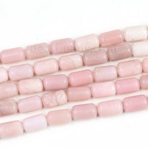 Pink Opal Tube Beads