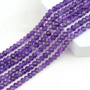 rondelle amethyst beads