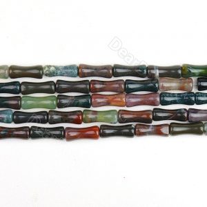 Indian Agate Bamboo Beads