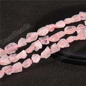 Rose Quartz Raw Beads