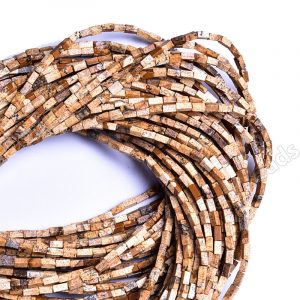 Picture Jasper Square Tube Beads