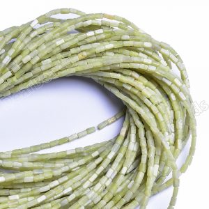 Jade Square Tube Beads