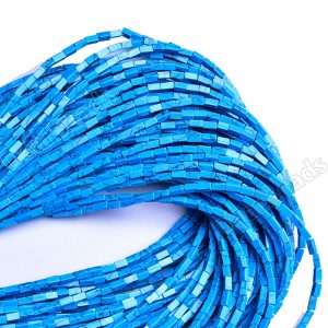 Blue Turquoise Square Tube Beads
