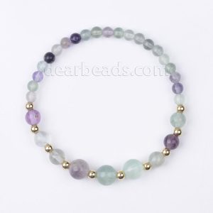 Graduated Fluorite Bracelet