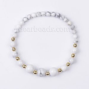 Graduated Howlite Bracelet