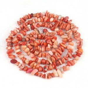 Peach Coral Chips Beads