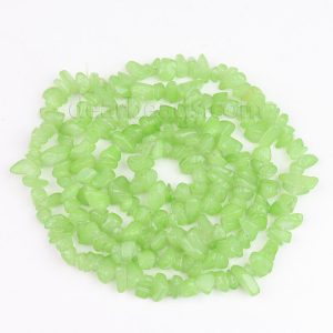 Green Jade Chips Beads