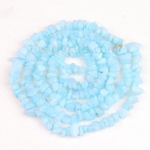 Blue Jade Chips Beads