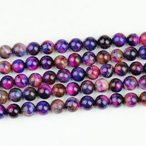Mixed Color Tiger Eye Beads