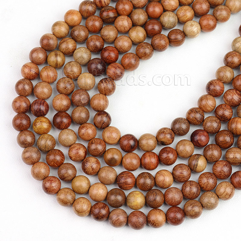 (15) Red 10mm Wooden Beads