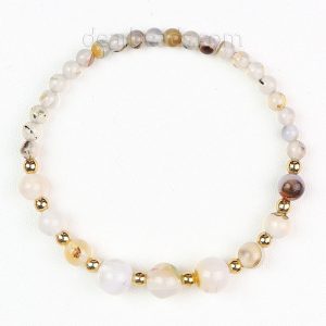 Graduated Agate Bracelet