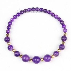 Graduated Amethyst Bracelets