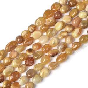 Yellow Jade Tumble Beads