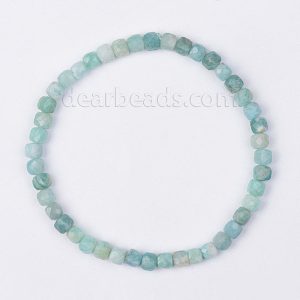 Amazonite Cube Bracelet