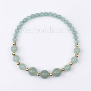 Graduated Green Aventurine Bracelet