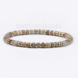 Aqua Terra Jasper Heishi Bracelet