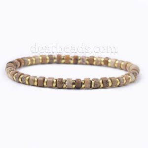 Picture Jasper Heishi Bracelet