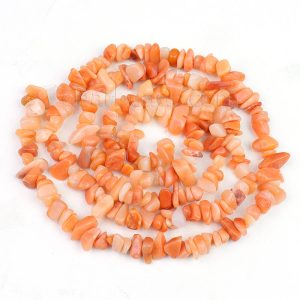 Peach Aventurine Chip Beads