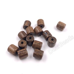 wood tube beads