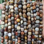 American Picture Jasper Tumbled Beads