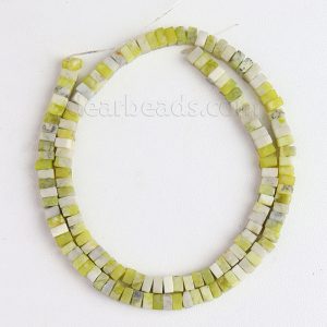 Lemon Square Heishi Beads