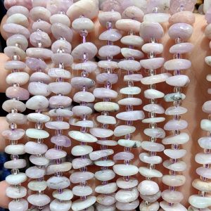 Kunzite Chips Rondelle Beads