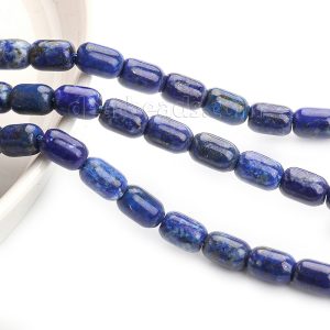 Lapis Lazuli Round Tube Beads