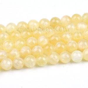 Golden Selenite Beads