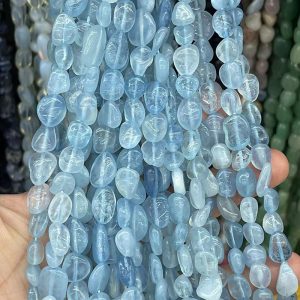 Aquamarine Tumbled Beads