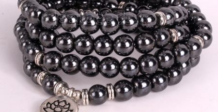 hematite mala bracelet