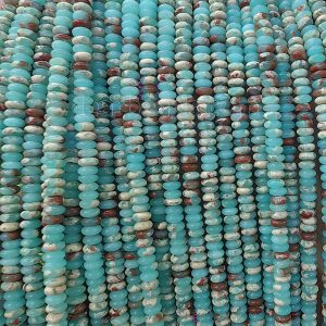 Green Imperial Jasper Beads Rondelle
