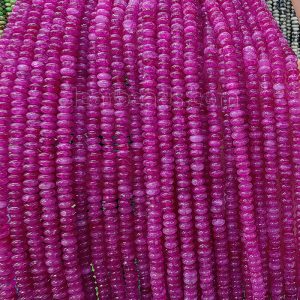 Fushia Jade Heishi Beads