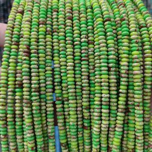 Green Imperial Jasper Beads Heishi