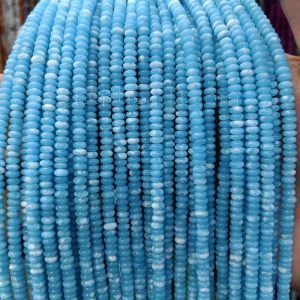 Larimar Blue Jasper Heishi Beads