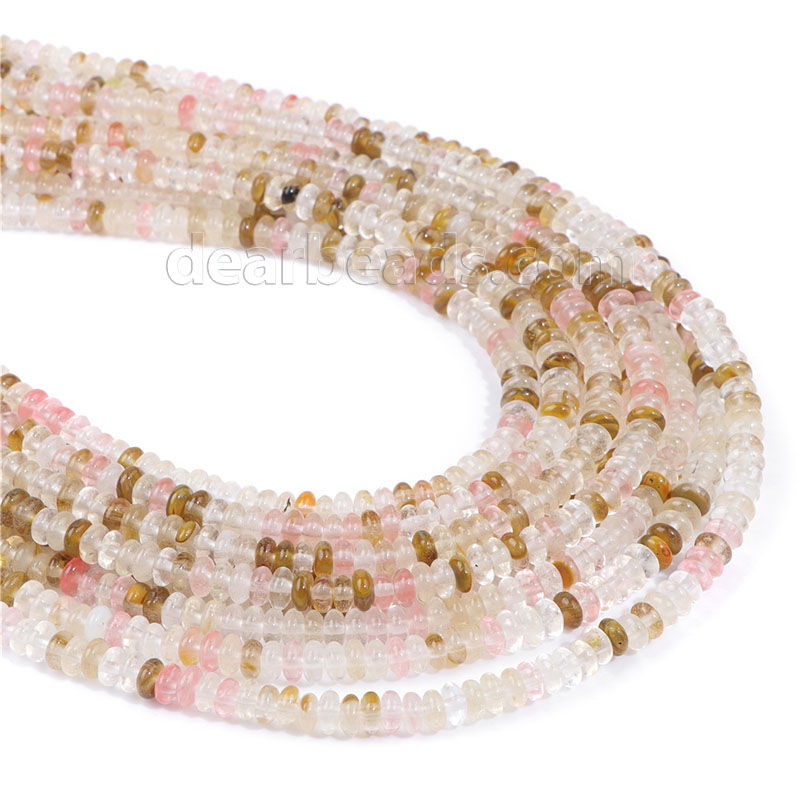 Fire Cherry Quartz Beads Rondelle