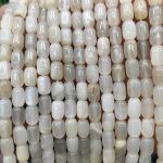 Moonstone Round Tube Beads