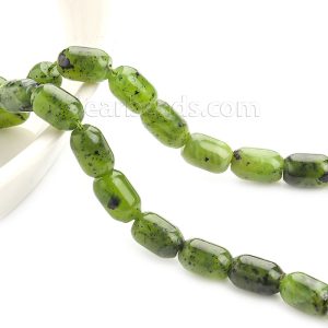 Canadian Jade Tube Beads