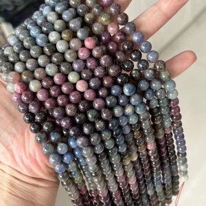 Gradient Ruby Sapphire Beads