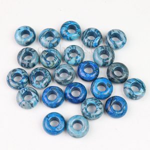 Blue Lace Agate Large Hole Beads