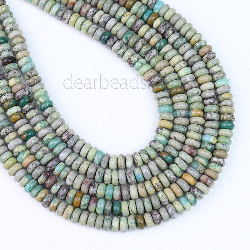 American Serpentine Rondelle Beads