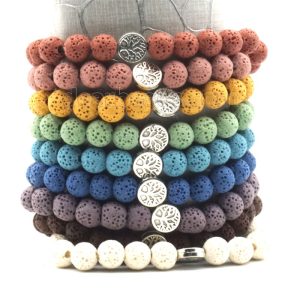 Lava Tree of Life Bracelet