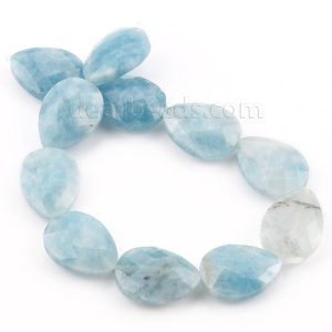 Aquamarine Water Drop Beads