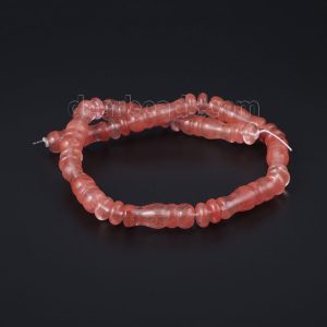Cherry Quartz Vase Beads